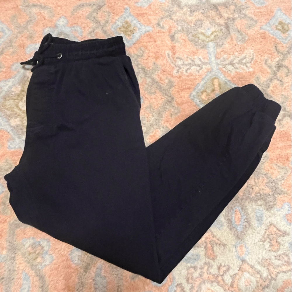 Classic Men's Black Joggers with Elastic Drawstring Waist